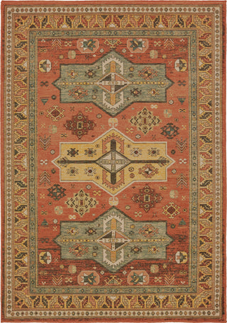 Oriental Weavers Toscana 9571A Orange Gold Area Rug main image