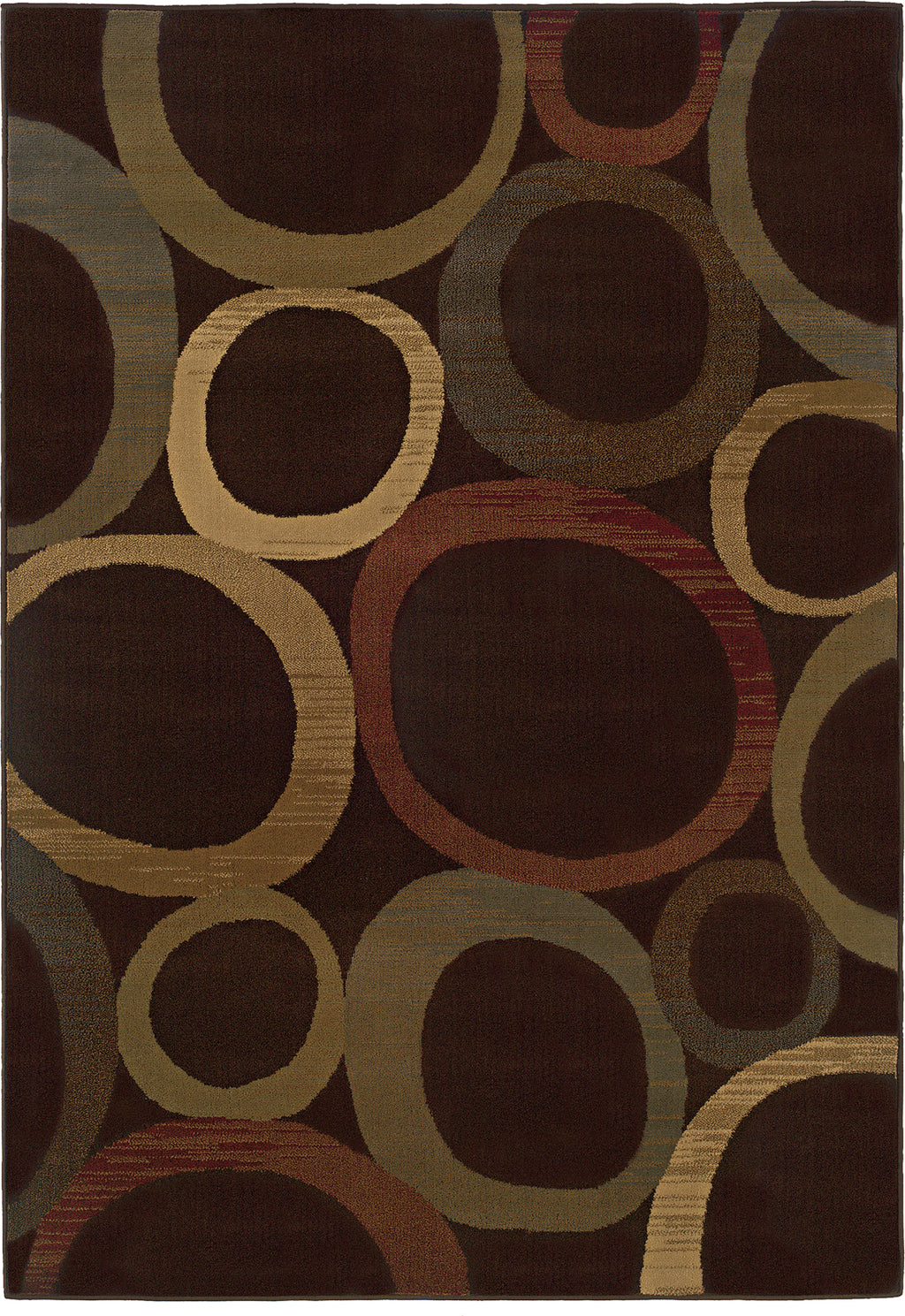Oriental Weavers Tybee 2361D Brown/Multi Area Rug main image featured