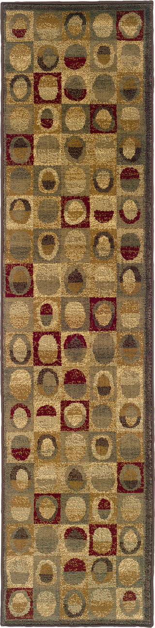 Oriental Weavers Tybee 2363X Blue/Gold Area Rug Runner Image