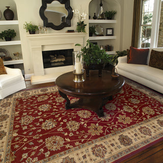 Oriental Weavers Tybee 733R6 Red/Beige Area Rug Lifestyle Featured