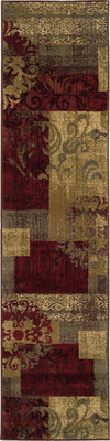 Oriental Weavers Tybee 851U6 Green/Red Area Rug 1'10'' X 7'6'' Runner Image