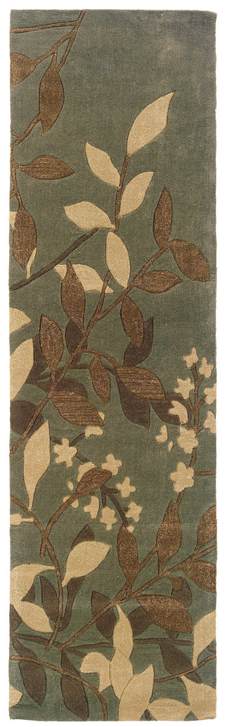 Oriental Weavers Utopia 84111 Green/Tan Area Rug 2' 3 X  8' 0