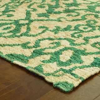 Tommy Bahama Valencia 57703 Beige Area Rug Corner Feature