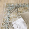 Oriental Weavers Venice 1104W Grey/ Blue Area Rug Corner Featured