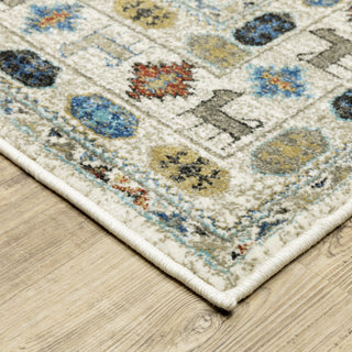 Oriental Weavers Venice 248W8 Ivory/Multi Area Rug Corner Image