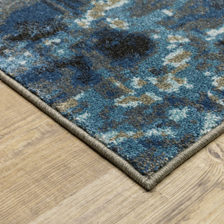 Oriental Weavers Venice 4151Z Blue/ Beige Area Rug Corner On Wood 