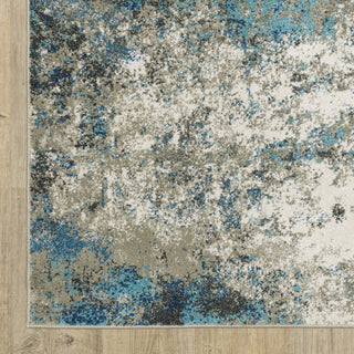 Oriental Weavers Venice 4332U Blue/ Beige Area Rug Corner Image