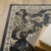 Oriental Weavers Venice 4333B Charcoal/ Blue Area Rug Corner Featured
