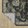 Oriental Weavers Venice 4333B Charcoal/ Blue Area Rug Backing Image