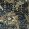 Oriental Weavers Venice 4333B Charcoal/ Blue Area Rug Close-up Image
