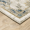 Oriental Weavers Venice 4333V Beige/ Gold Area Rug Corner On Wood