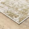 Oriental Weavers Venice 539W8 Beige/ Gold Area Rug Corner On Wood