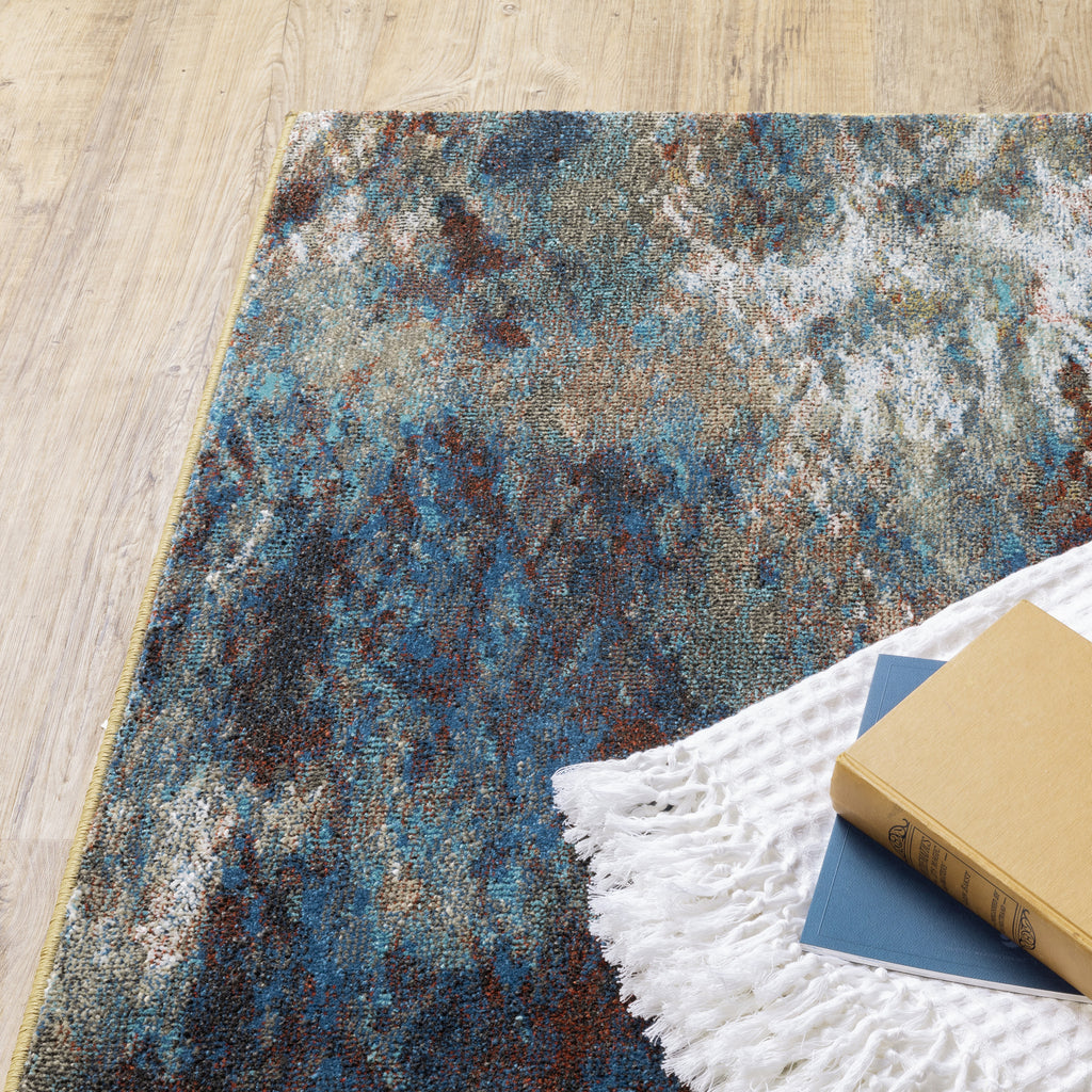 Oriental Weavers Venice 8123X Blue/ Gold Area Rug – Incredible Rugs and ...