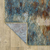 Oriental Weavers Venice 8123X Blue/ Gold Area Rug Backing Image