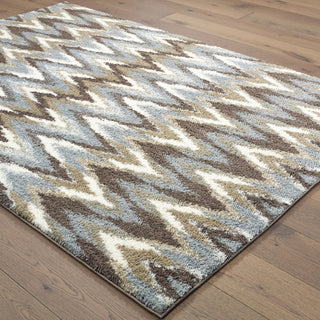 Oriental Weavers Verona 004D6 Grey/Taupe Area Rug On Wood