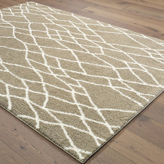 Oriental Weavers Verona 560J6 Taupe/Ivory Area Rug Detail Shot Feature