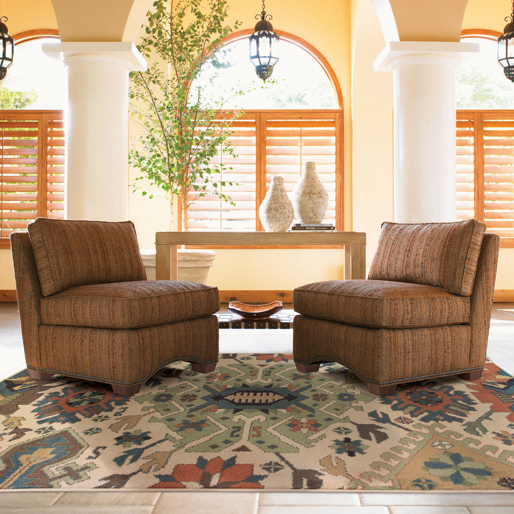 Tommy Bahama Villa 5841A Tan Area Rug Roomshot Feature