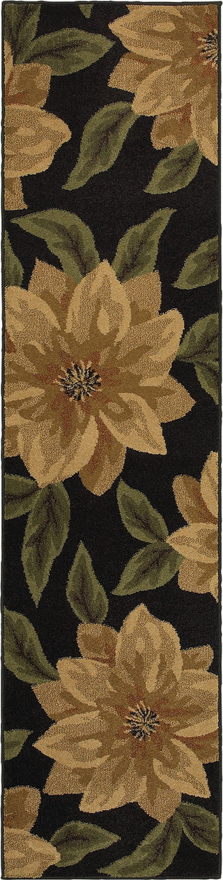 Tommy Bahama Villa 5843A Black Area Rug Runner