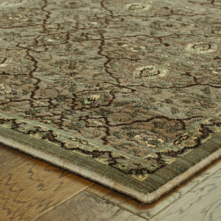 Tommy Bahama Vintage 5509D Brown Area Rug Corner Shot