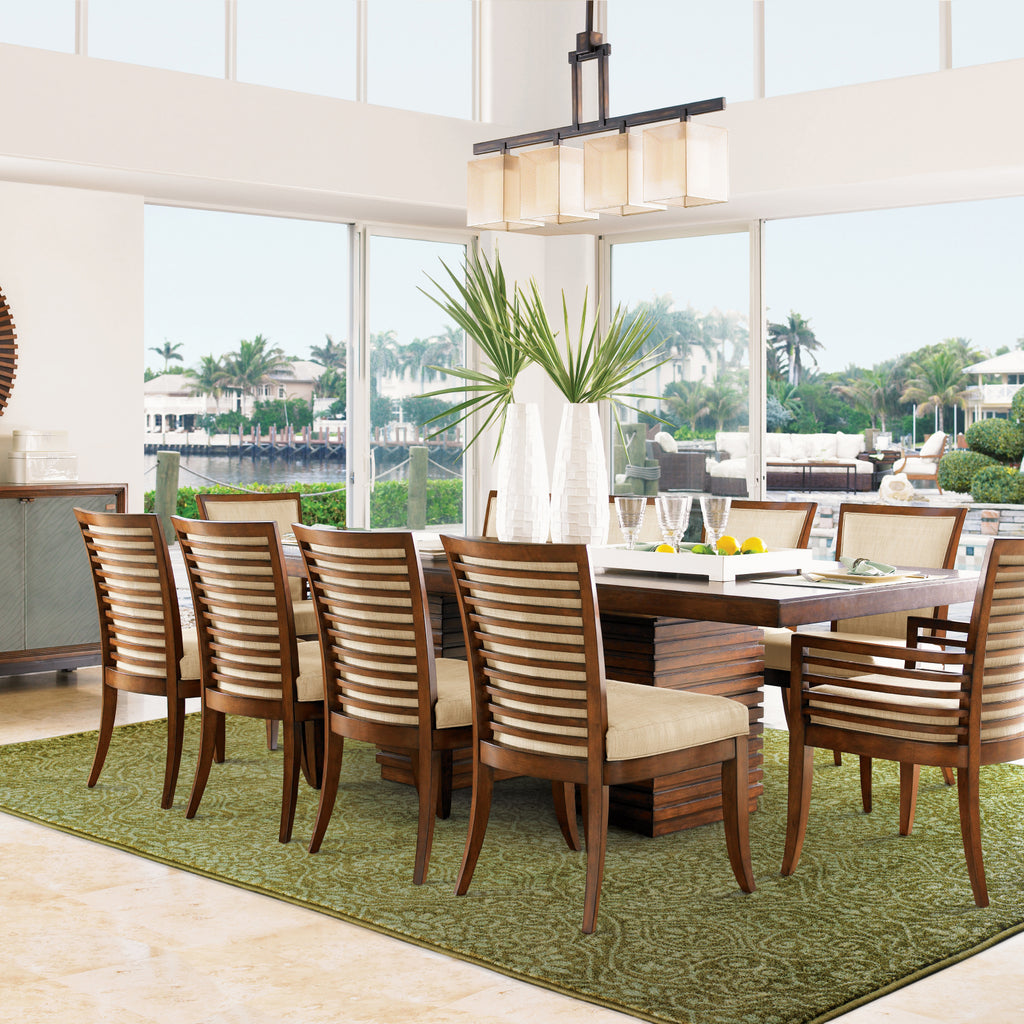 Tommy Bahama Voyage 091P0 Green Area Rug Roomshot Feature