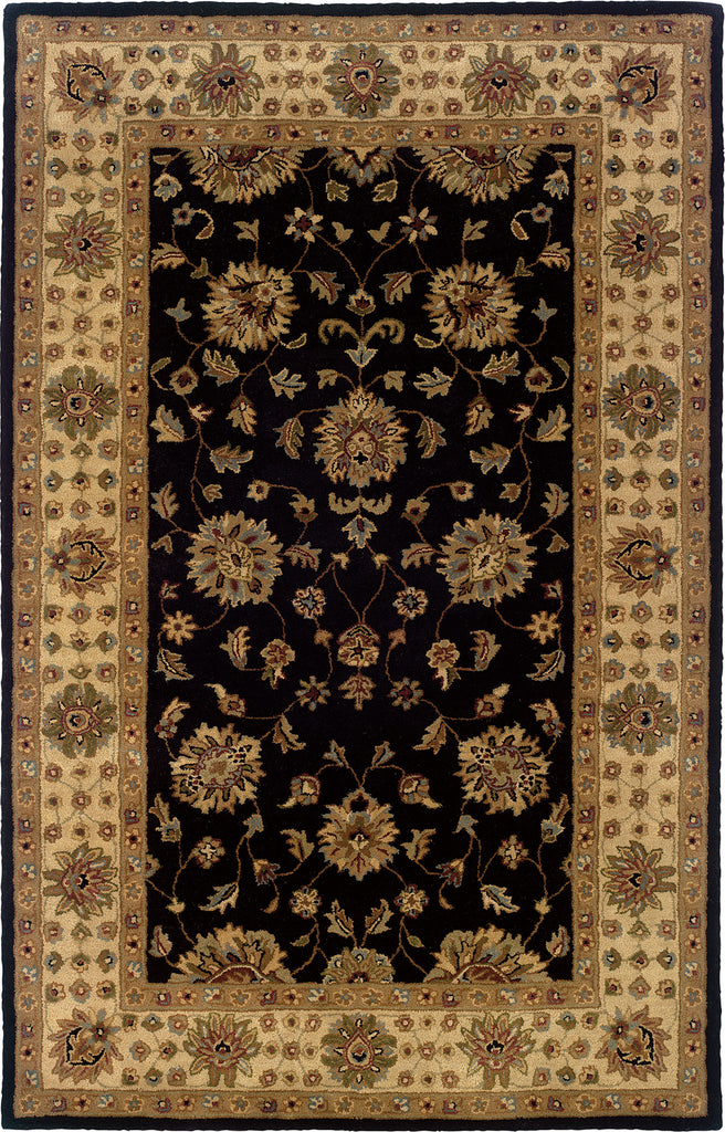 Oriental Weavers Windsor 23106 Black/Ivory Area Rug main image featured