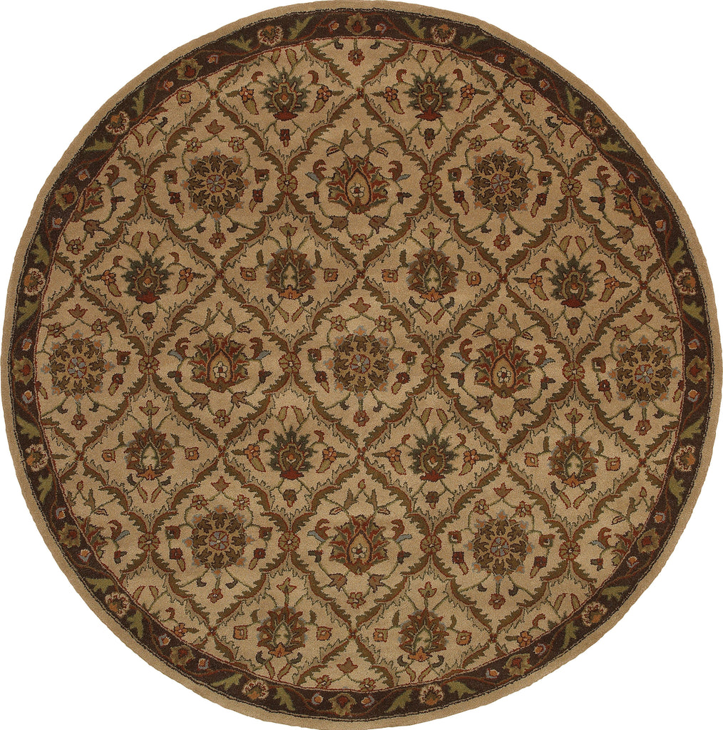 Oriental Weavers Windsor 23111 Beige/ Brown Area Rug Round