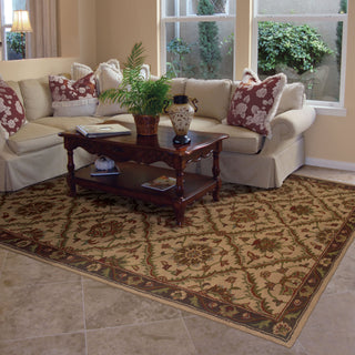 Oriental Weavers Windsor 23111 Beige/ Brown Area Rug Room Scene Featured