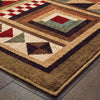 Oriental Weavers Woodlands 9596A Brown Multi Area Rug Corner Image