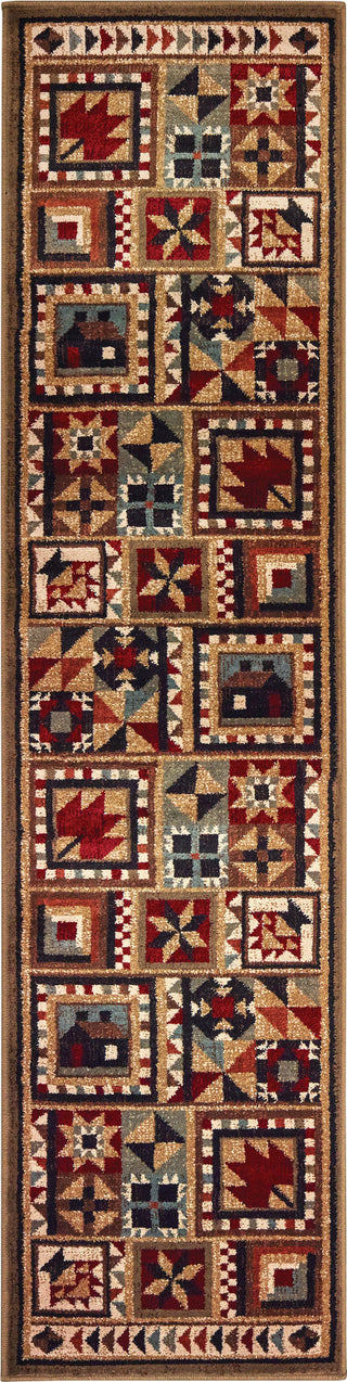 Oriental Weavers Woodlands 9596A Brown Multi Area Rug 1'10'' X 7'6'' Runner 