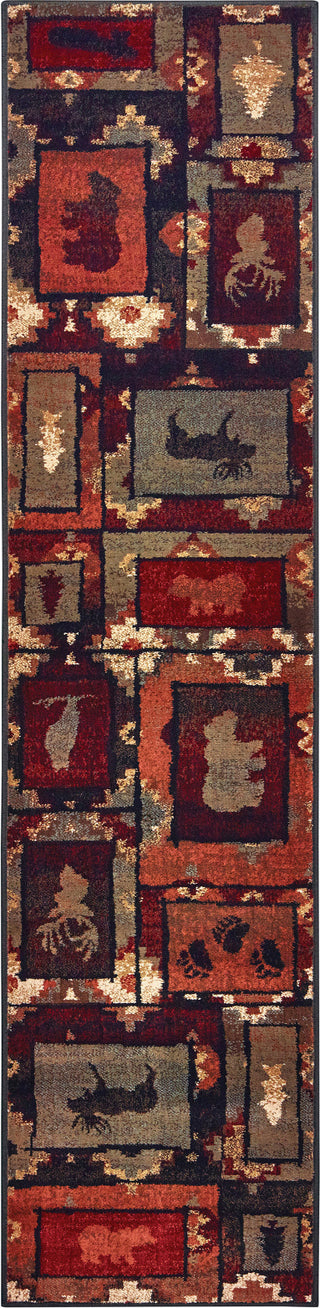 Oriental Weavers Woodlands 9601D Brown Rust Area Rug 1'10'' X 7'6'' Runner 