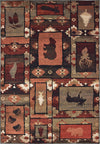 Oriental Weavers Woodlands 9601D Brown Rust Area Rug main image featured