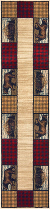 Oriental Weavers Woodlands 9603C Ivory Multi Area Rug 1'10'' X 7'6'' Runner 