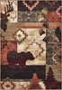 Oriental Weavers Woodlands 9649A Brown Rust Area Rug main image featured