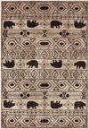 Oriental Weavers Woodlands 9651A Ivory Black Area Rug main image featured