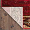 Oriental Weavers Woodlands 9652C Red Gold Area Rug Backing Image