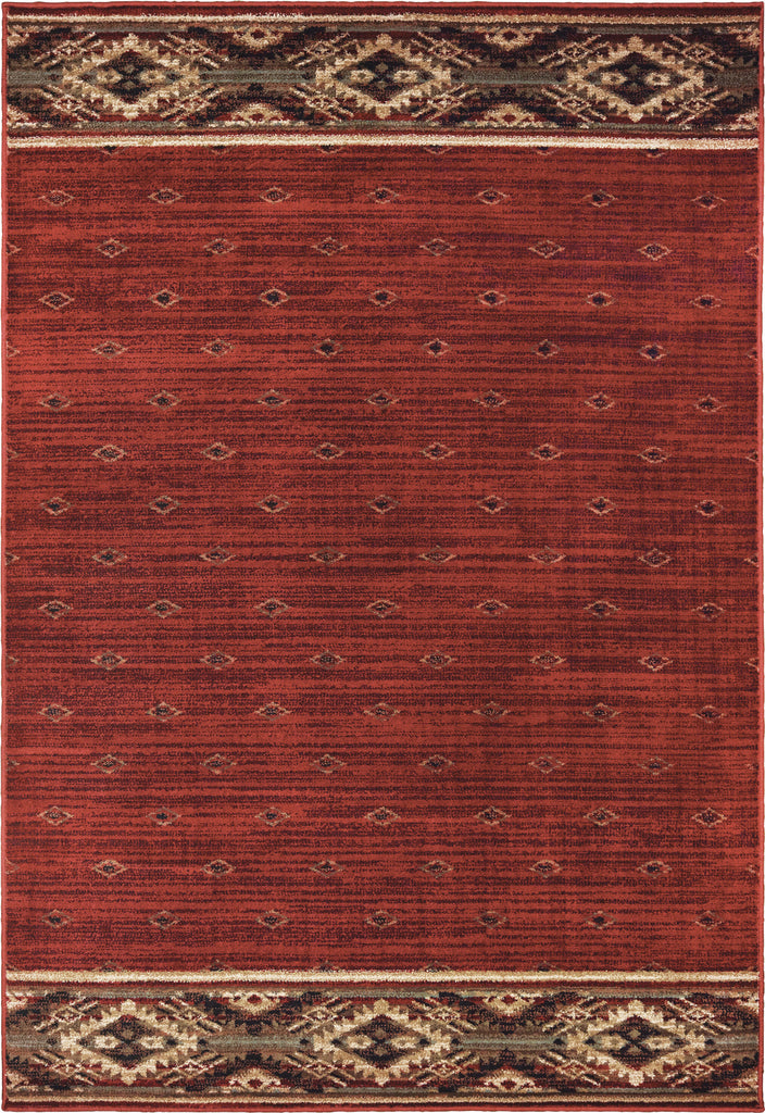 Oriental Weavers Woodlands 9652C Red Gold Area Rug main image featured