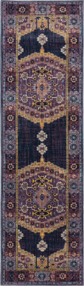 Oriental Weavers Xanadu 001B6 Purple/Gold Area Rug Runner Image