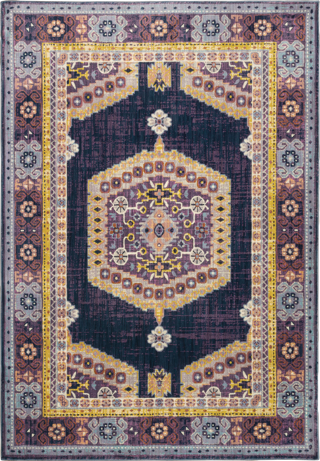 Oriental Weavers Xanadu 001B6 Purple/Gold Area Rug main image