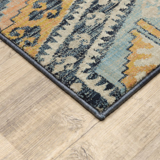 Oriental Weavers Xanadu 003B6 Blue/Multi Area Rug Corner Image