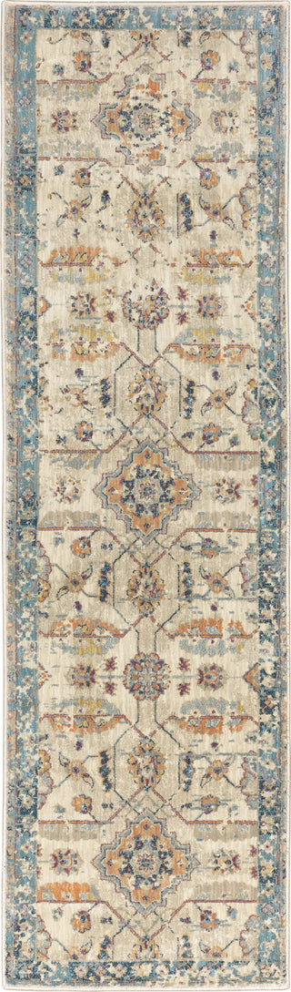 Oriental Weavers Xanadu 047H6 Beige/Blue Area Rug 2'3'' X 7'6'' Runner 