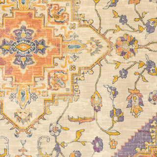 Oriental Weavers Xanadu 073W6 Beige/Orange Area Rug Close Up