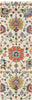 Oriental Weavers Zahra 75502 Ivory Orange Area Rug 2'6'' X 8' Runner Image