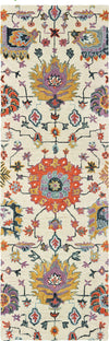 Oriental Weavers Zahra 75502 Ivory Orange Area Rug 2'6'' X 8' Runner Image