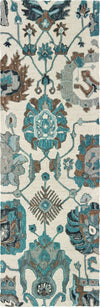 Oriental Weavers Zahra 75503 Ivory Blue Area Rug 2'6'' X 8' Runner Image