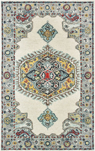 Oriental Weavers Zahra 75505 Ivory Grey Area Rug main image featured