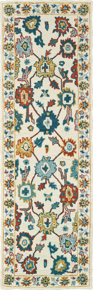 Oriental Weavers Zahra 75507 Ivory Gold Area Rug Runner Image