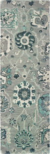 Oriental Weavers Zahra 75508 Grey Blue Area Rug 2'6'' X 8' Runner Image