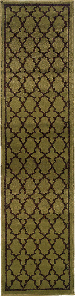 Oriental Weavers Zanzibar 2868G Green/Brown Area Rug Runner