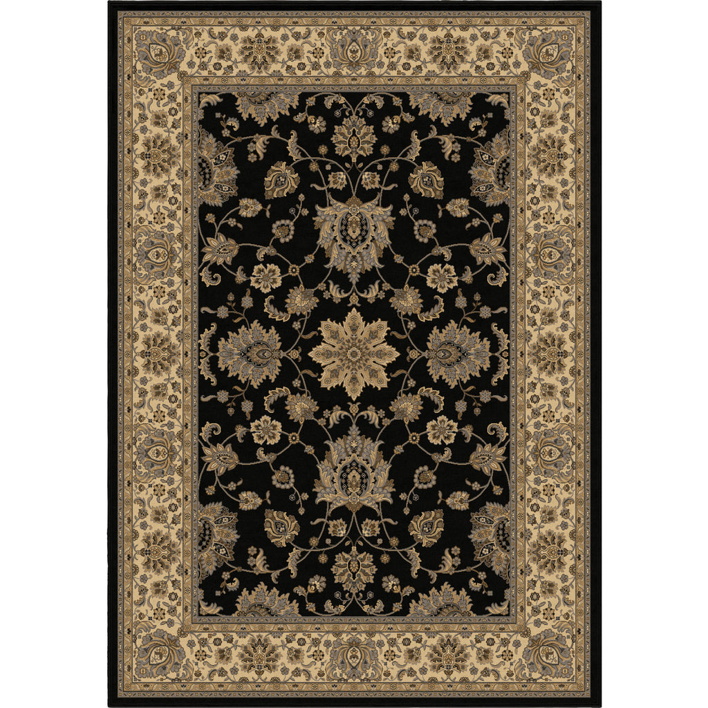 Orian Rugs Orwell Ballentine Black Area Rug main image