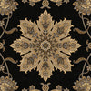 Orian Rugs Orwell Ballentine Black Area Rug Swatch